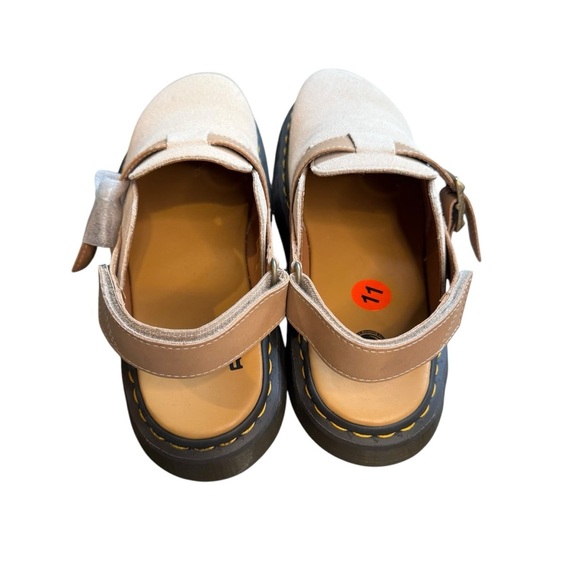 NWT Dr Martens JORGE II SUEDE SLINGBACK MULES Size Men's 11 Parchment Beige - Picture 5 of 9